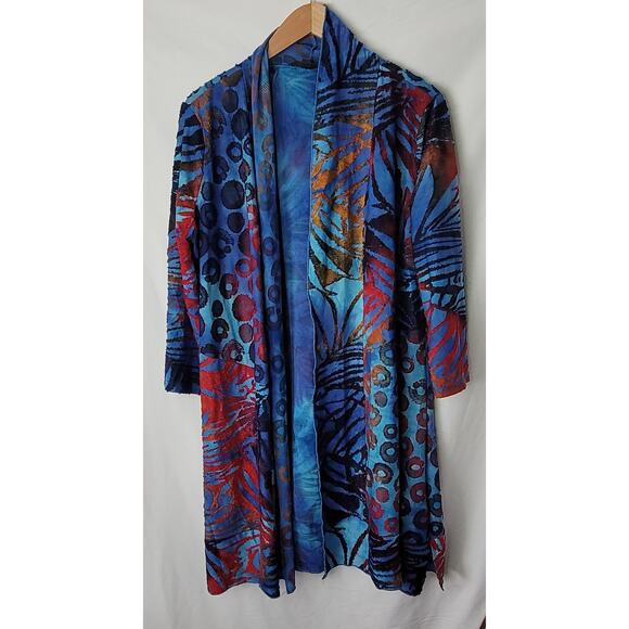 The Pyramid Collection Sweaters - The Pyramid Collection- Women's Multicolor Cardigan- size Large